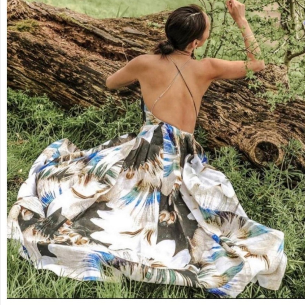 H&M Conscious Exclusive Silk Blend Dress Size XS 2 34